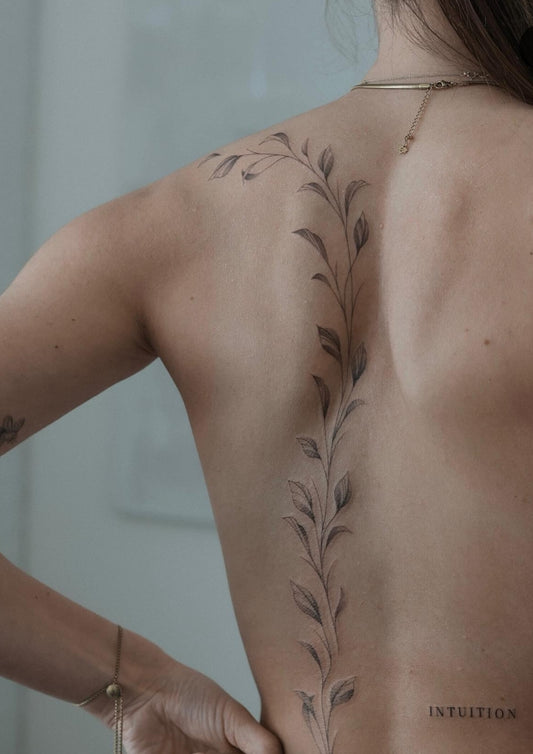 Botanical Fine Line Tattoos