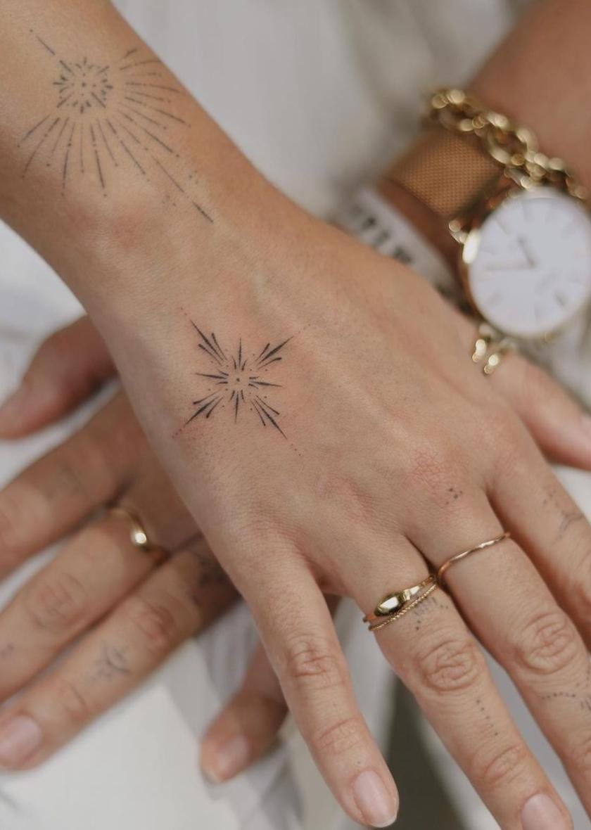 Fine Line Ornamental Tattoos