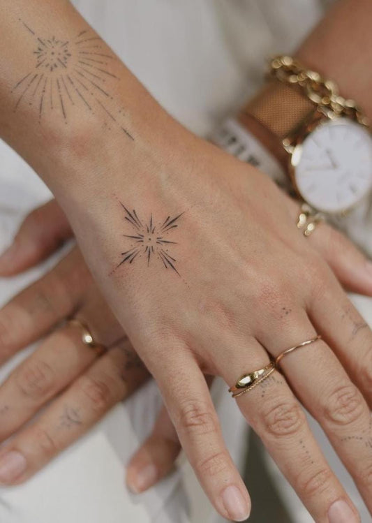 Fine Line Ornamental Tattoos